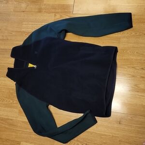 Prince & Fox navy/green fleece pullover sz small
